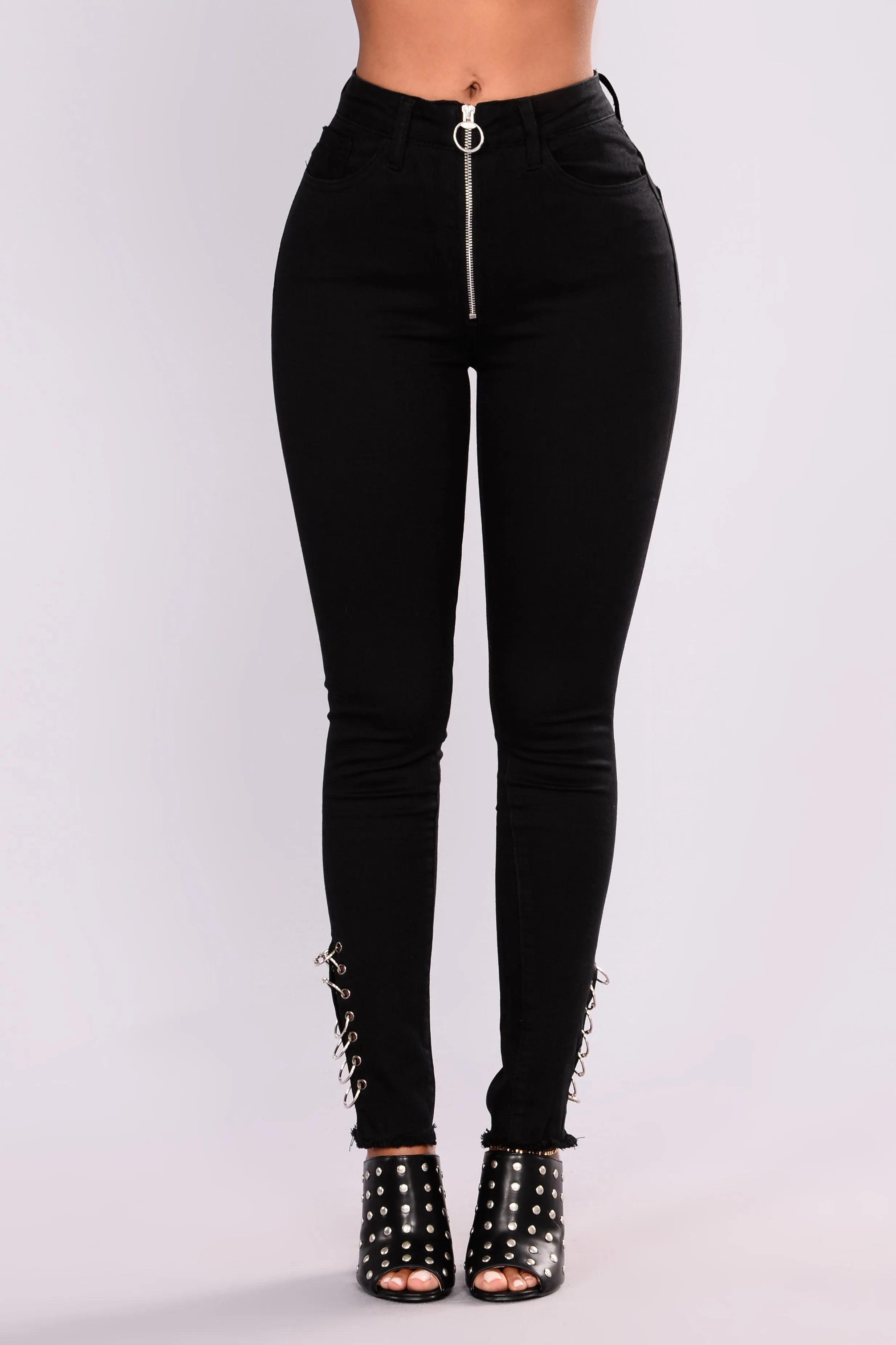 Abree High Rise Jeans - Black