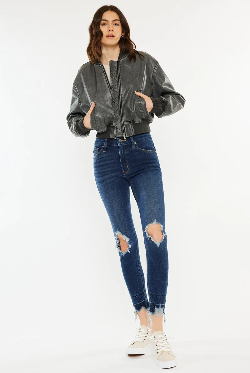 Angelise High Rise Ankle Skinny Jeans