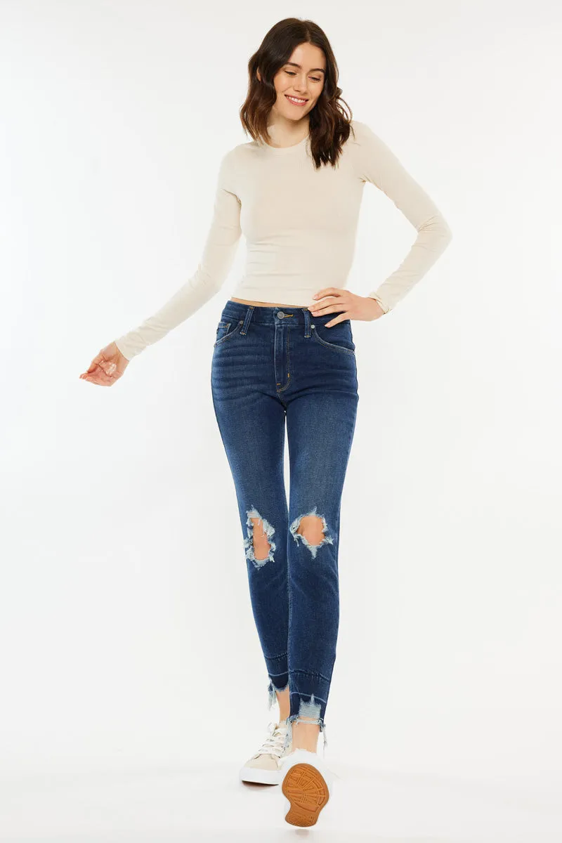 Angelise High Rise Ankle Skinny Jeans