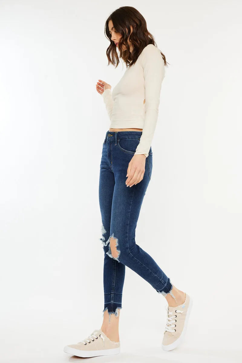 Angelise High Rise Ankle Skinny Jeans