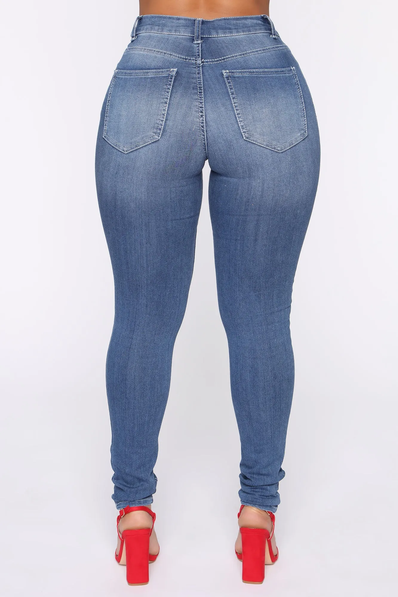 Bernice Ankle Jeans - Medium Blue Wash