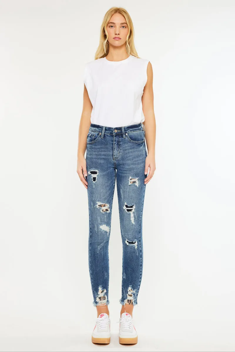 Carlita High Rise Ankle Skinny Jeans