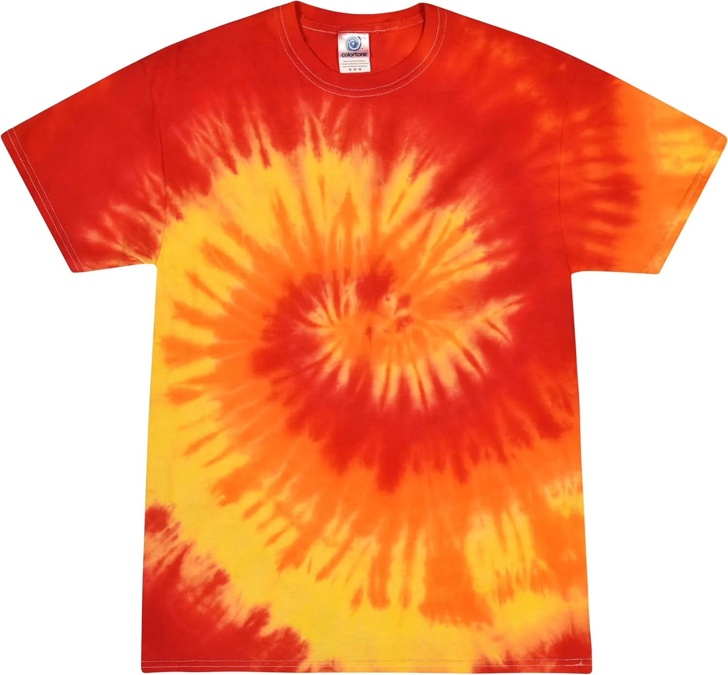 Colortone Tie Dye T-Shirts for Men and Women - Unisex Short Sleeve Tie-Dye T Shirts for Adults