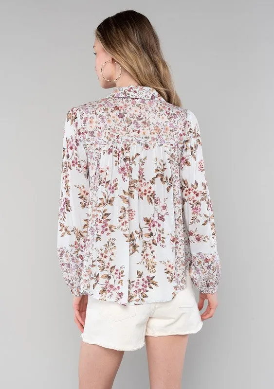 Floral Long Sleeve Blouse