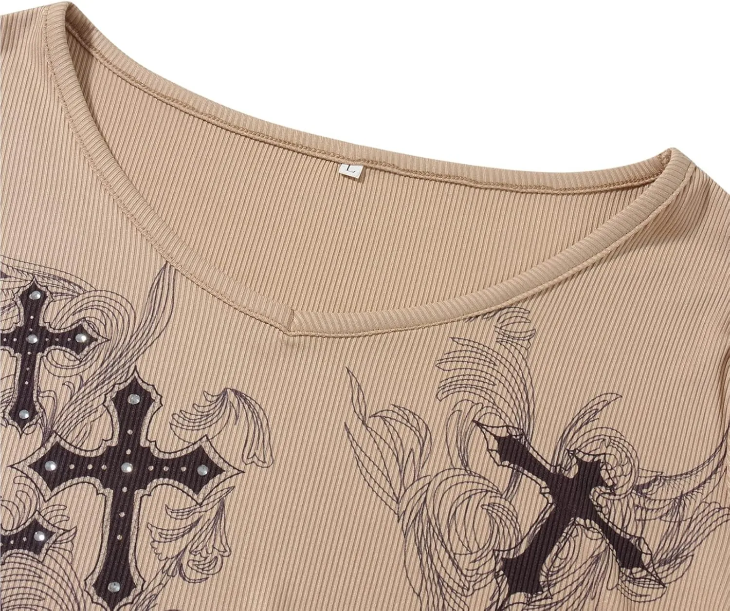 Grunge Clothes for Women Y2K Tops Long Sleeve Fairy Grunge Aesthetic Shirts Teen Girls Vintage Graphic Tees Fall