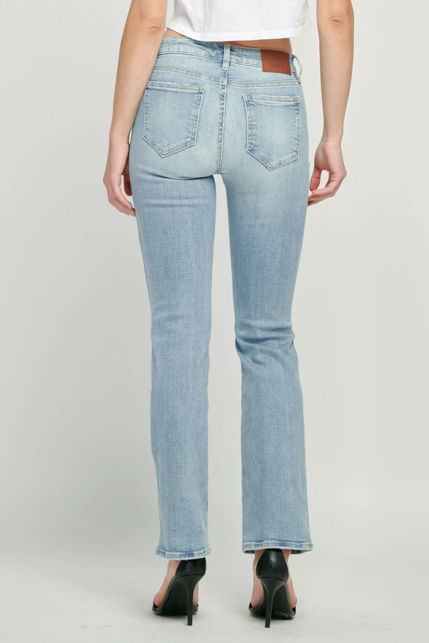 Hidden Ryan Light Wash Low Rise Boot Cut Jean