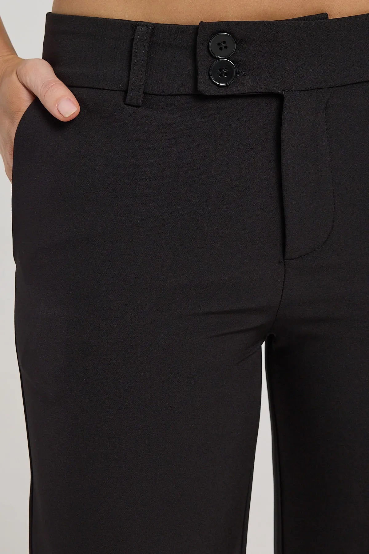 Luck & Trouble Alix Low Rise Bootcut Recycled Pants Black