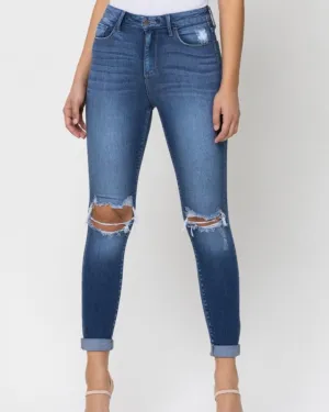 Marcus High Rise Skinny Jeans (Medium Denim)