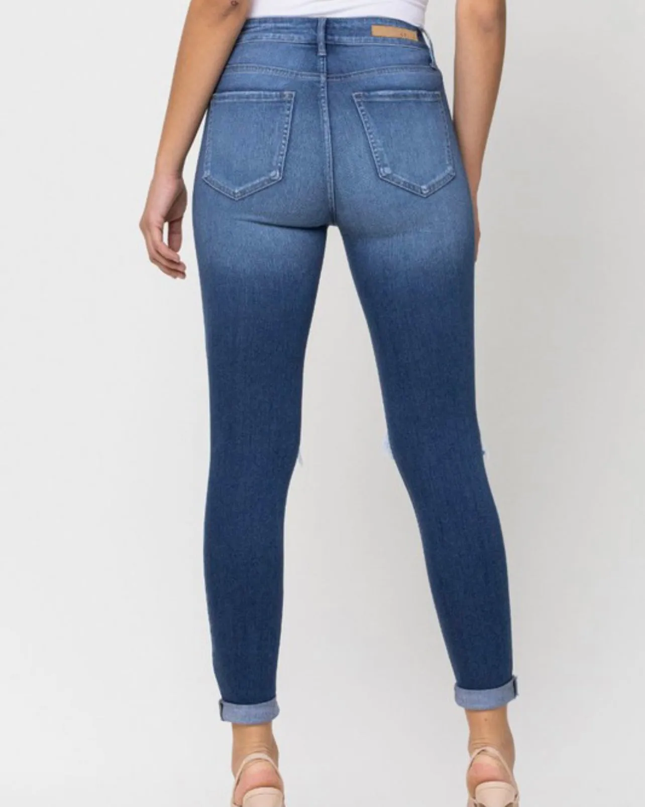Marcus High Rise Skinny Jeans (Medium Denim)