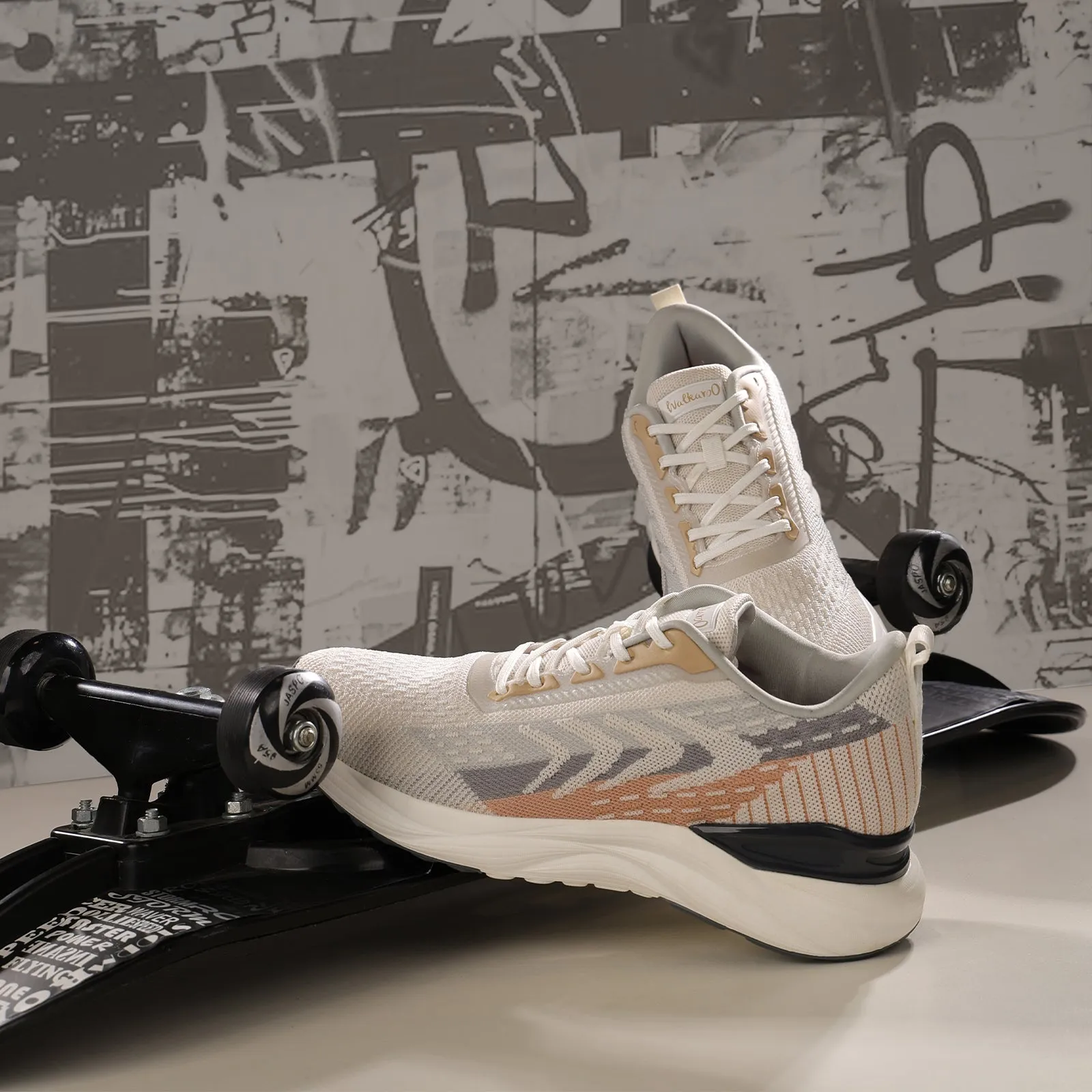 Men's Lace-up Sports Shoe - WS9110 Grey Beige