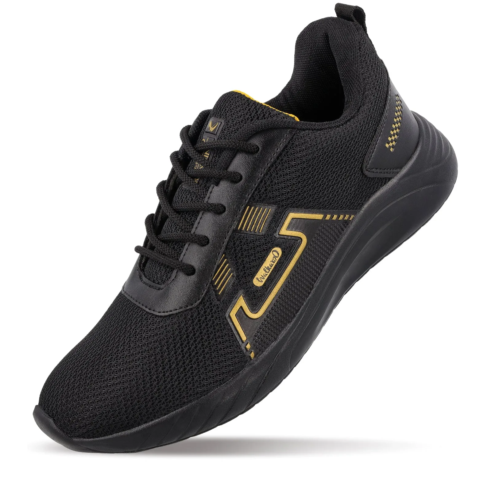Men's Lace-up walking Shoes - WS3065 Black Gold