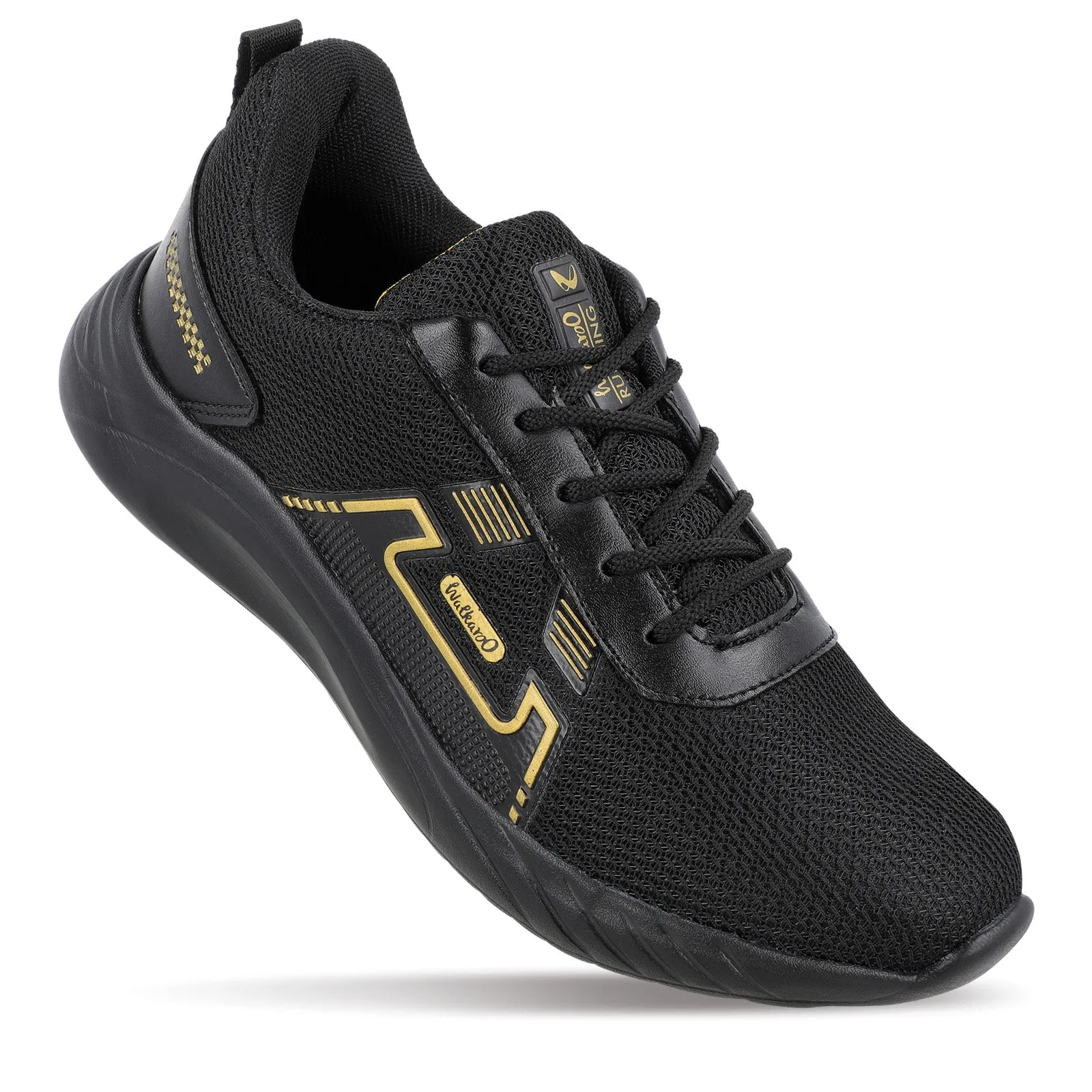 Men's Lace-up walking Shoes - WS3065 Black Gold