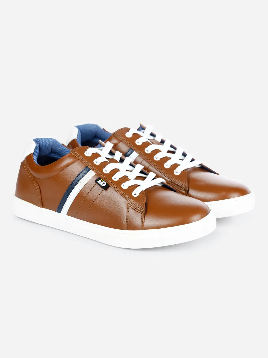 Men's Tan Lace Up  Casual Sneaker (ID3056)