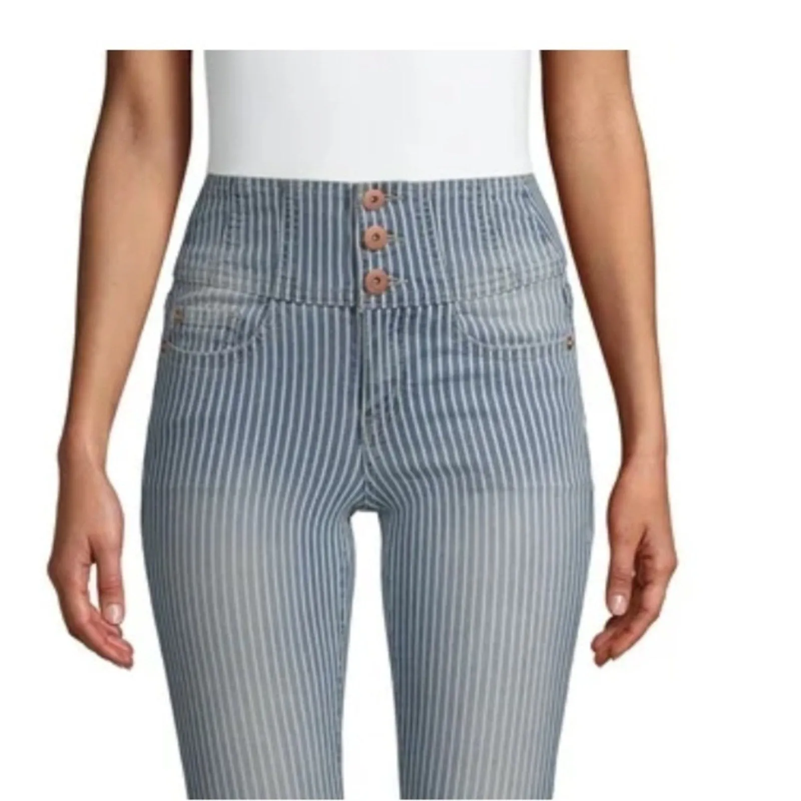 NOBO High Rise Sculpted Skinny Crop Jeans
