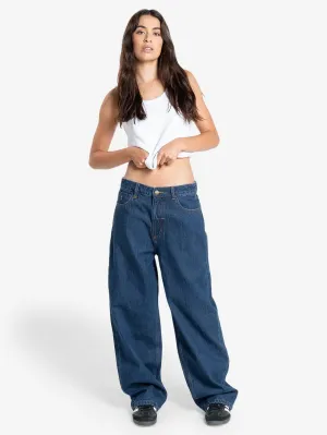 Tony Low Rise Big Baggy Jean - Double Indigo Rinse