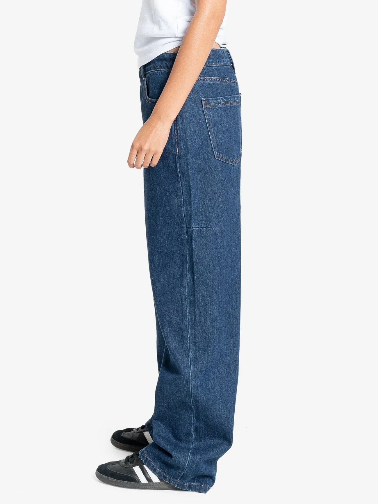 Tony Low Rise Big Baggy Jean - Double Indigo Rinse