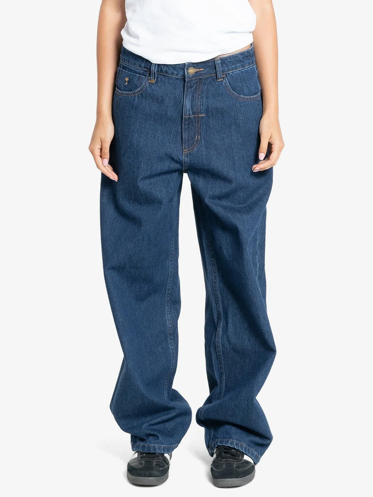 Tony Low Rise Big Baggy Jean - Double Indigo Rinse