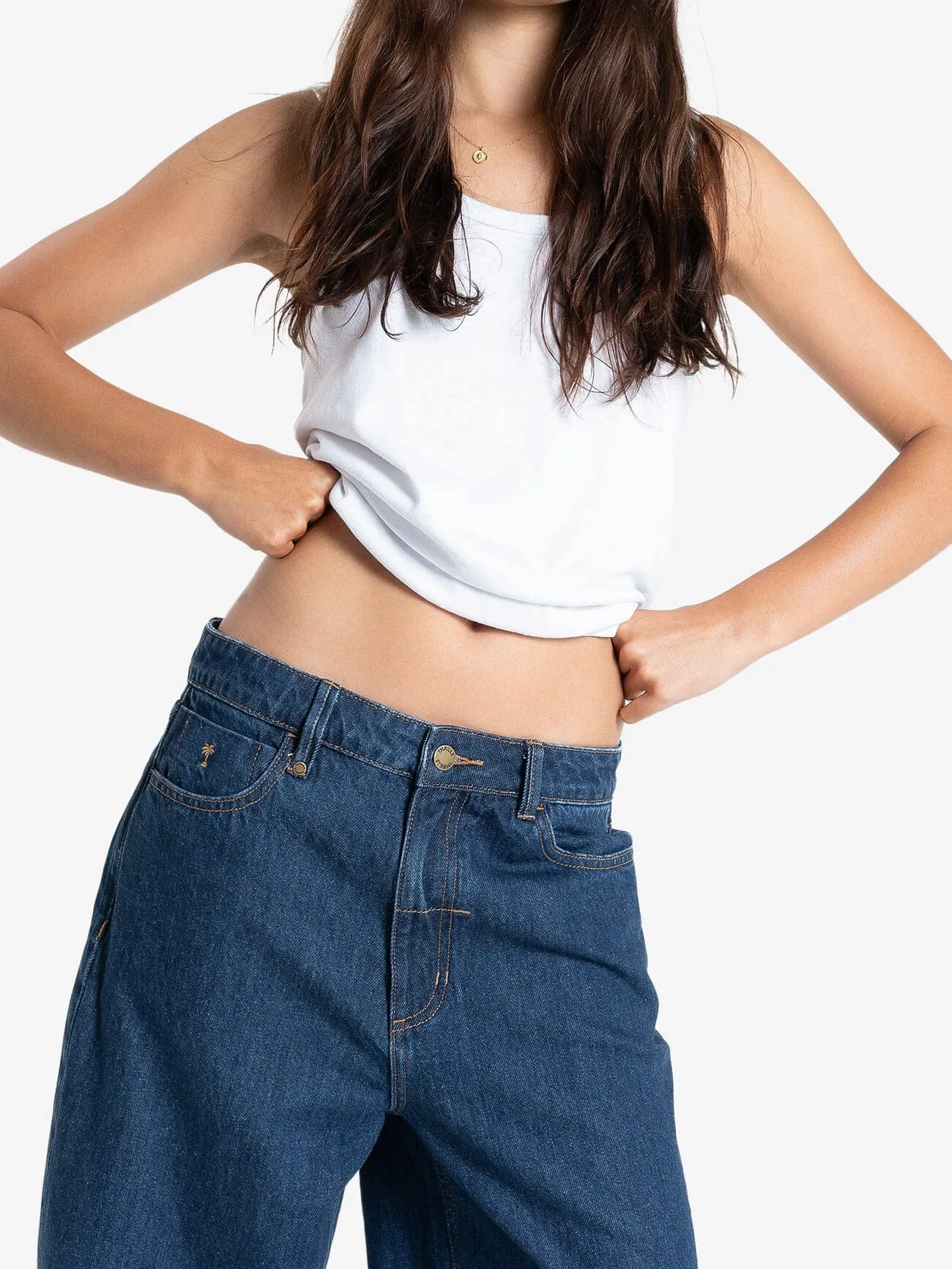 Tony Low Rise Big Baggy Jean - Double Indigo Rinse