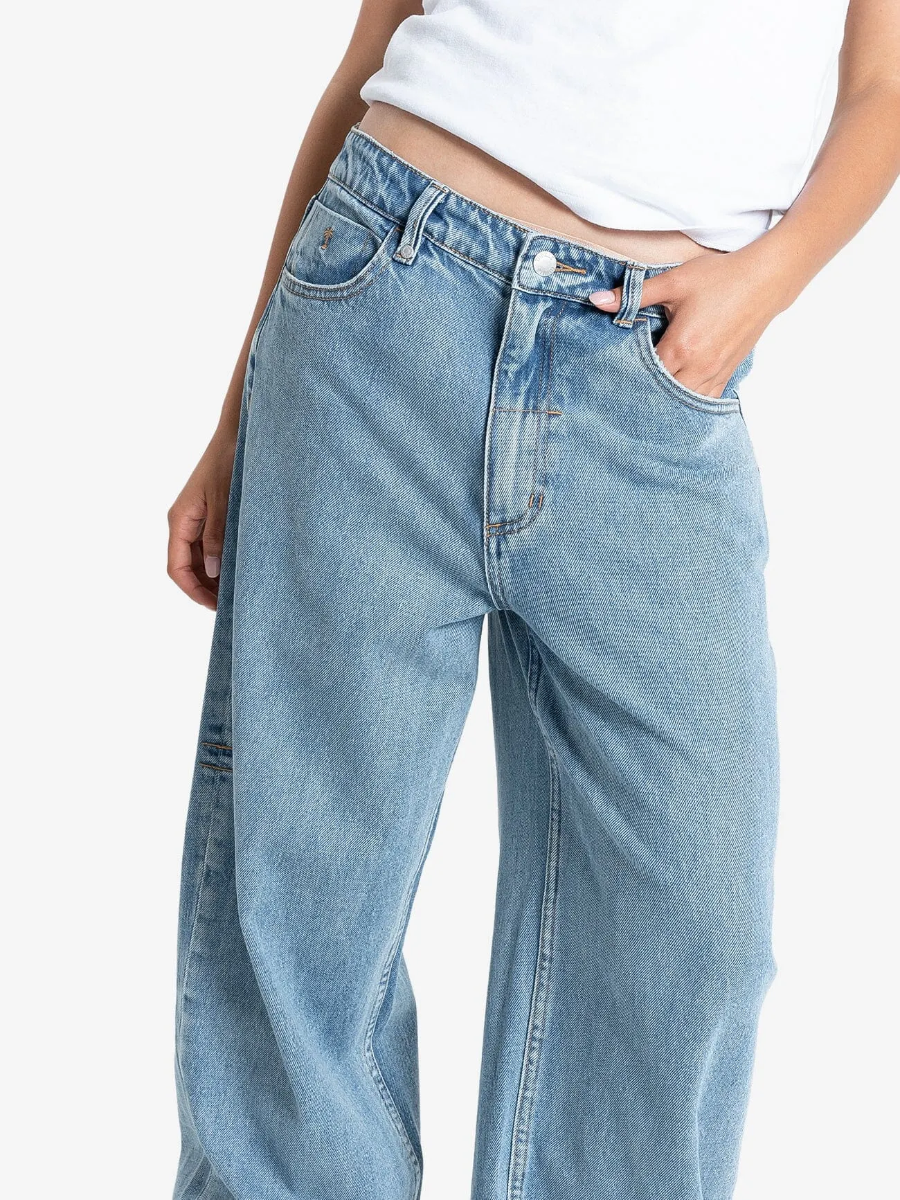 Tony Low Rise Big Baggy Jean - Vintage Timeworn Blue