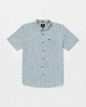 Volcom Scaler Stone Woven Short Sleeve Shirt - DIRTY WHITE