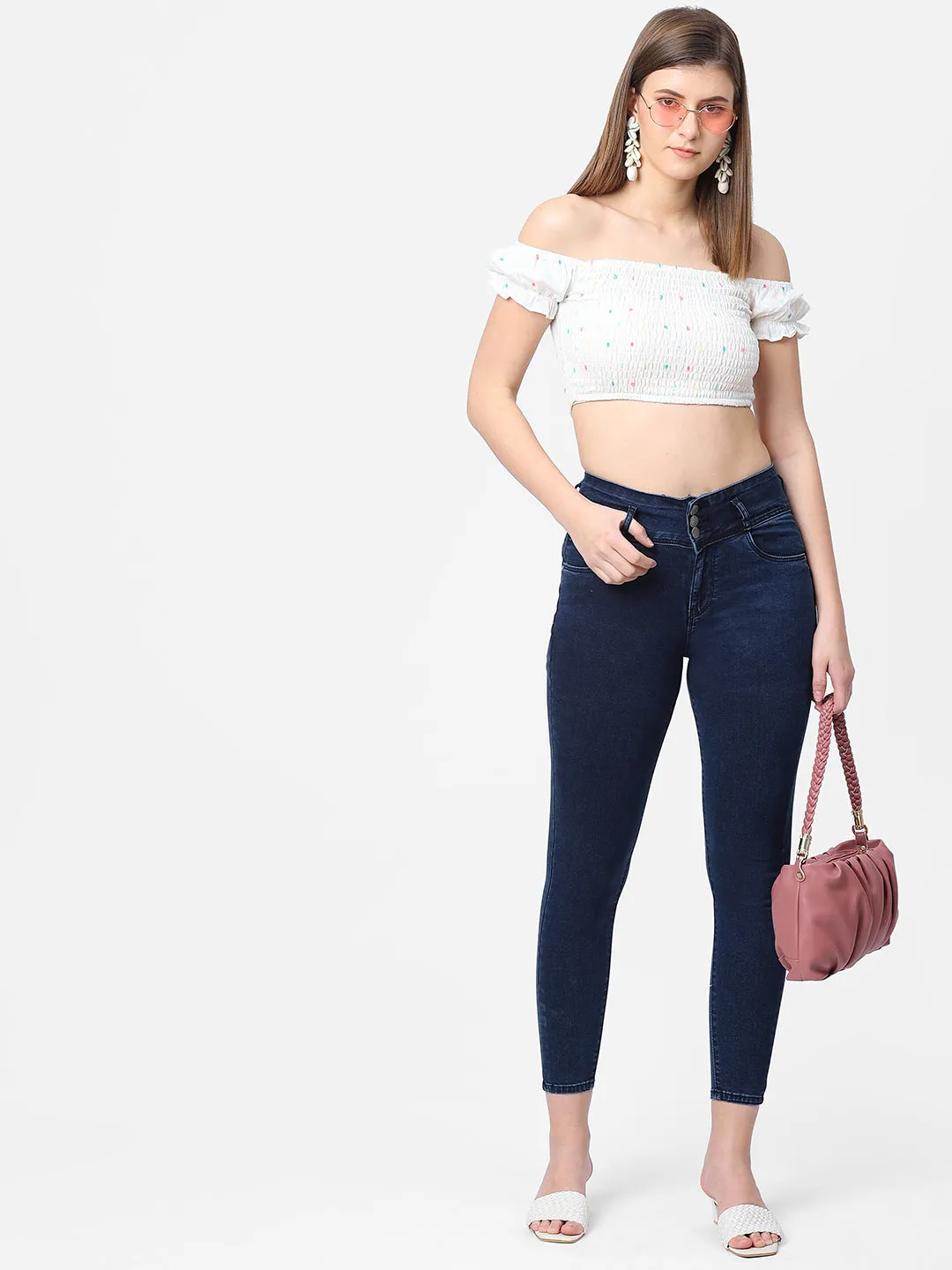 Women High-Rise Skinny Fit Jeans