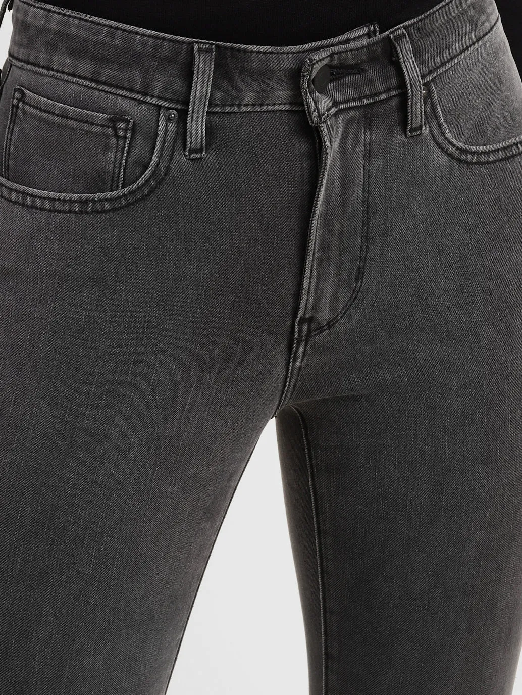 Women's 721 Grey Skinny Fit High Rise Jeans
