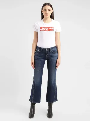 Women's 725 Blue Bootcut Fit Low Rise Jeans