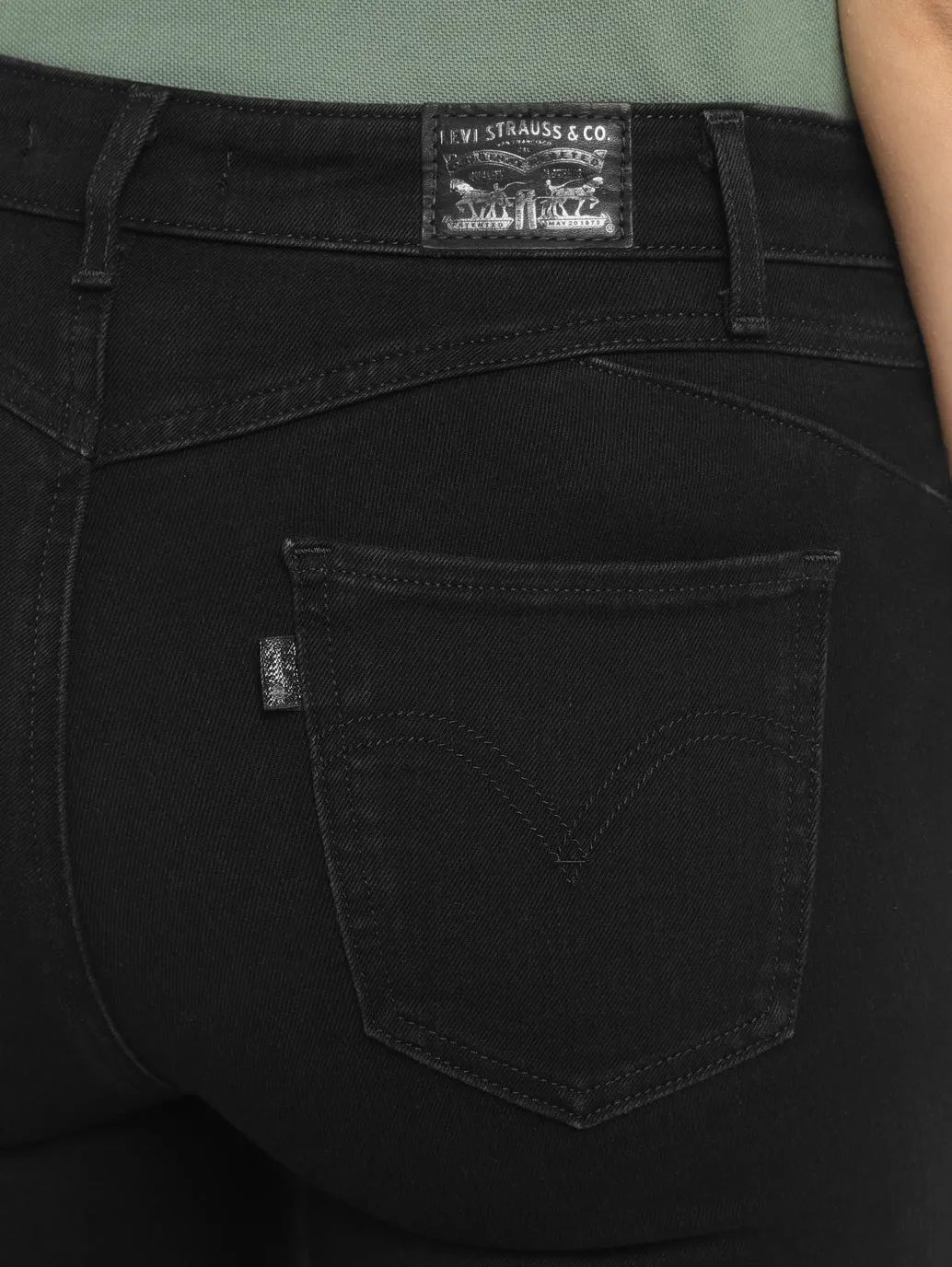 Women's Black Skinny Fit High Rise Jeans