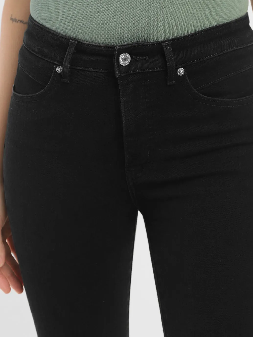 Women's Black Skinny Fit High Rise Jeans