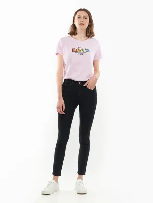 Women's Black Skinny Fit High Rise Jeans