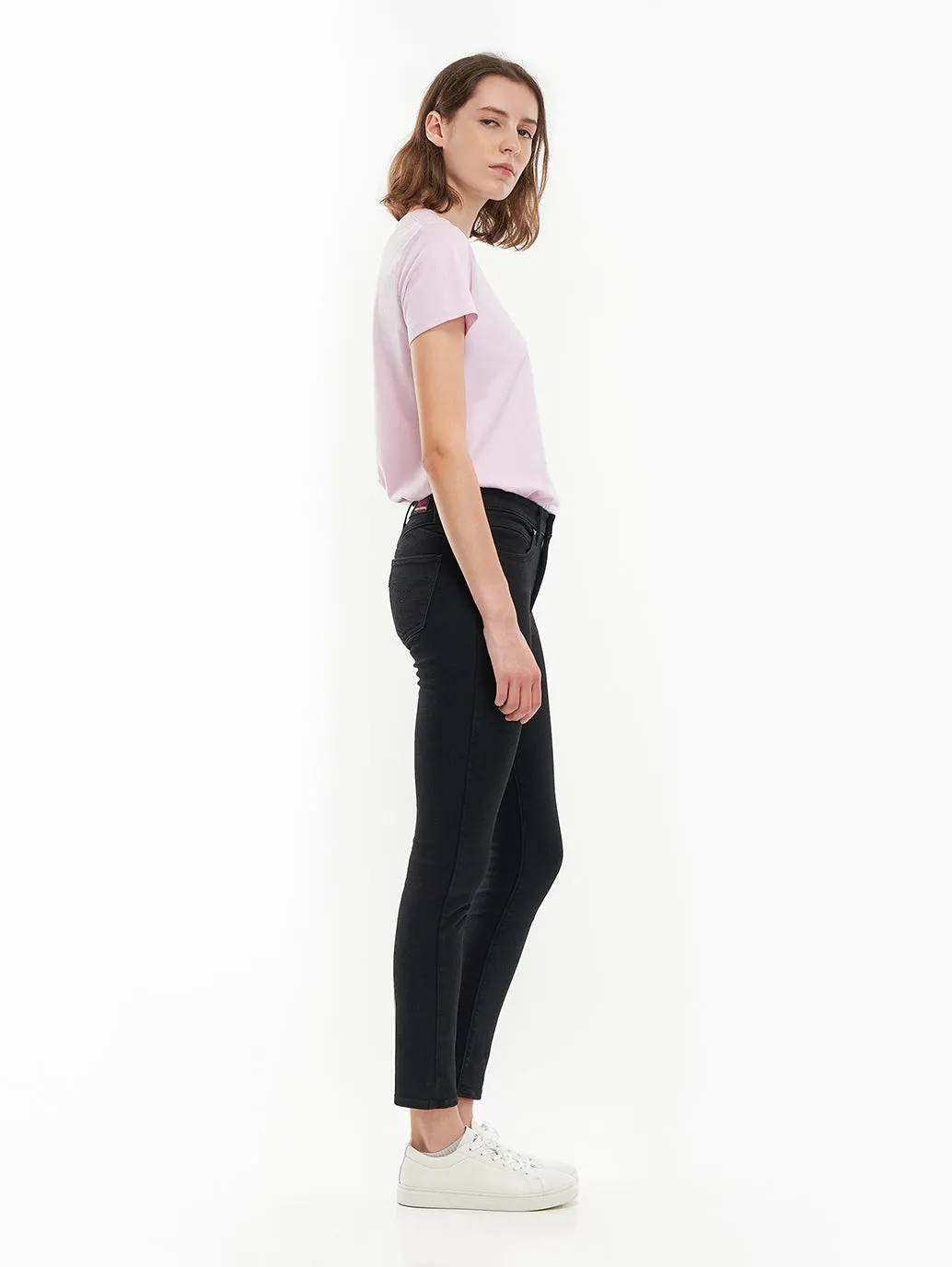 Women's Black Skinny Fit High Rise Jeans