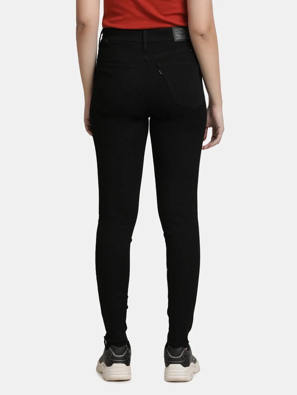 Women's Black Super Skinny Fit High Rise Jeans