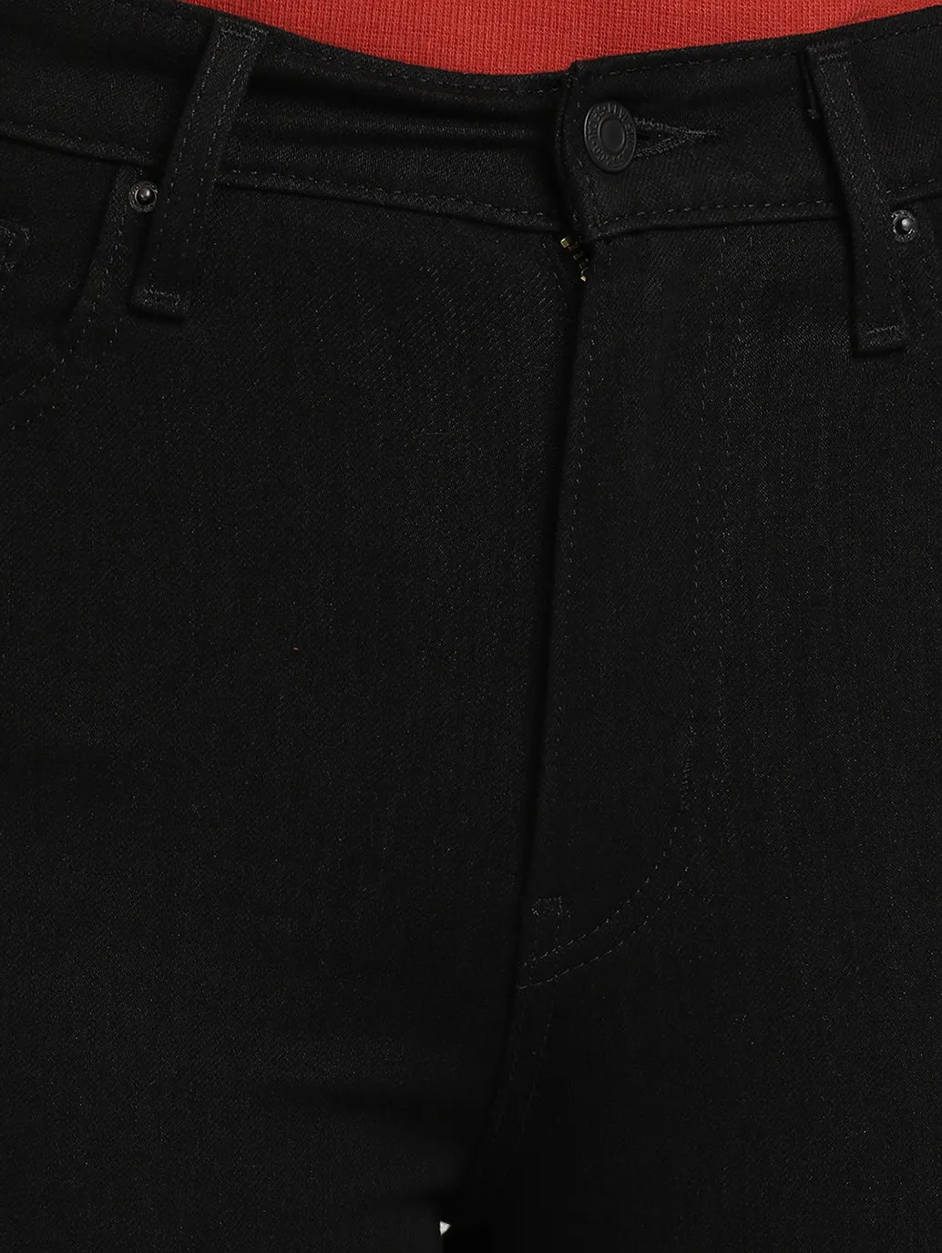 Women's Black Super Skinny Fit High Rise Jeans