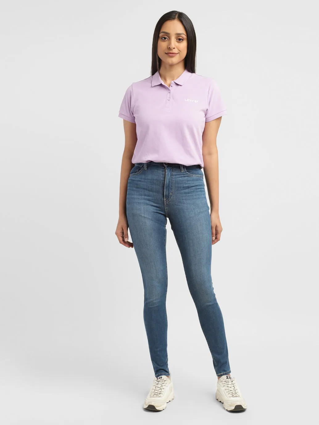 Women's Blue Skinny Fit High Rise Jeans