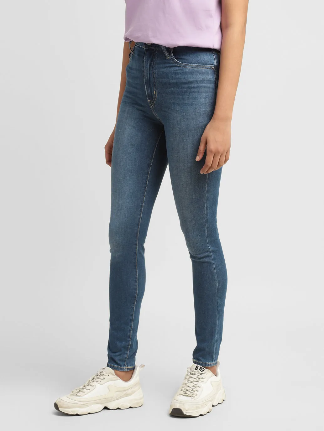 Women's Blue Skinny Fit High Rise Jeans