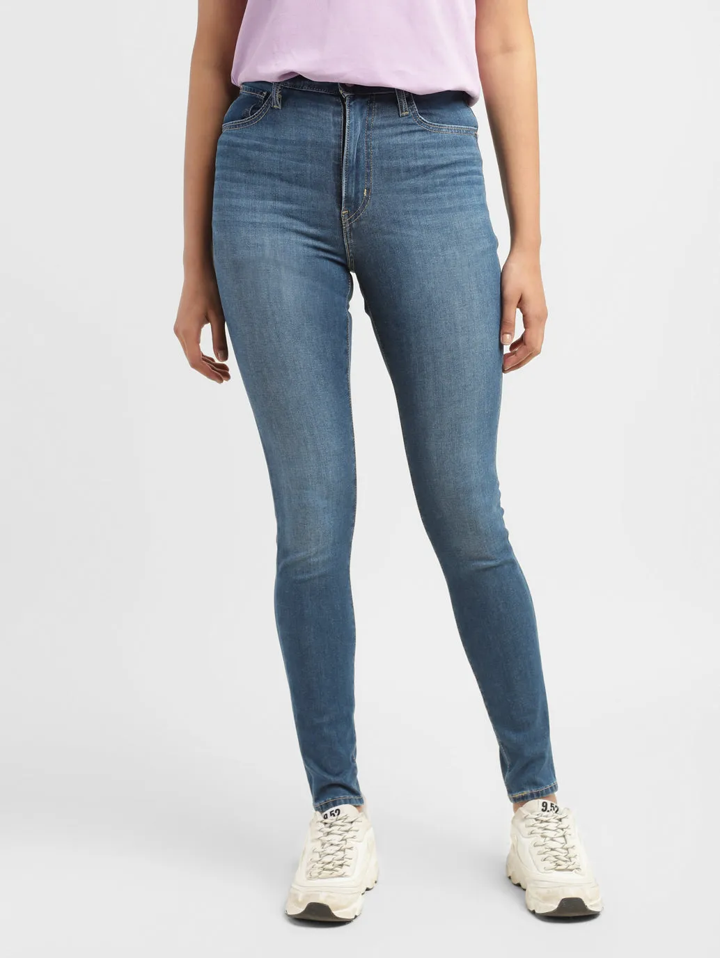 Women's Blue Skinny Fit High Rise Jeans