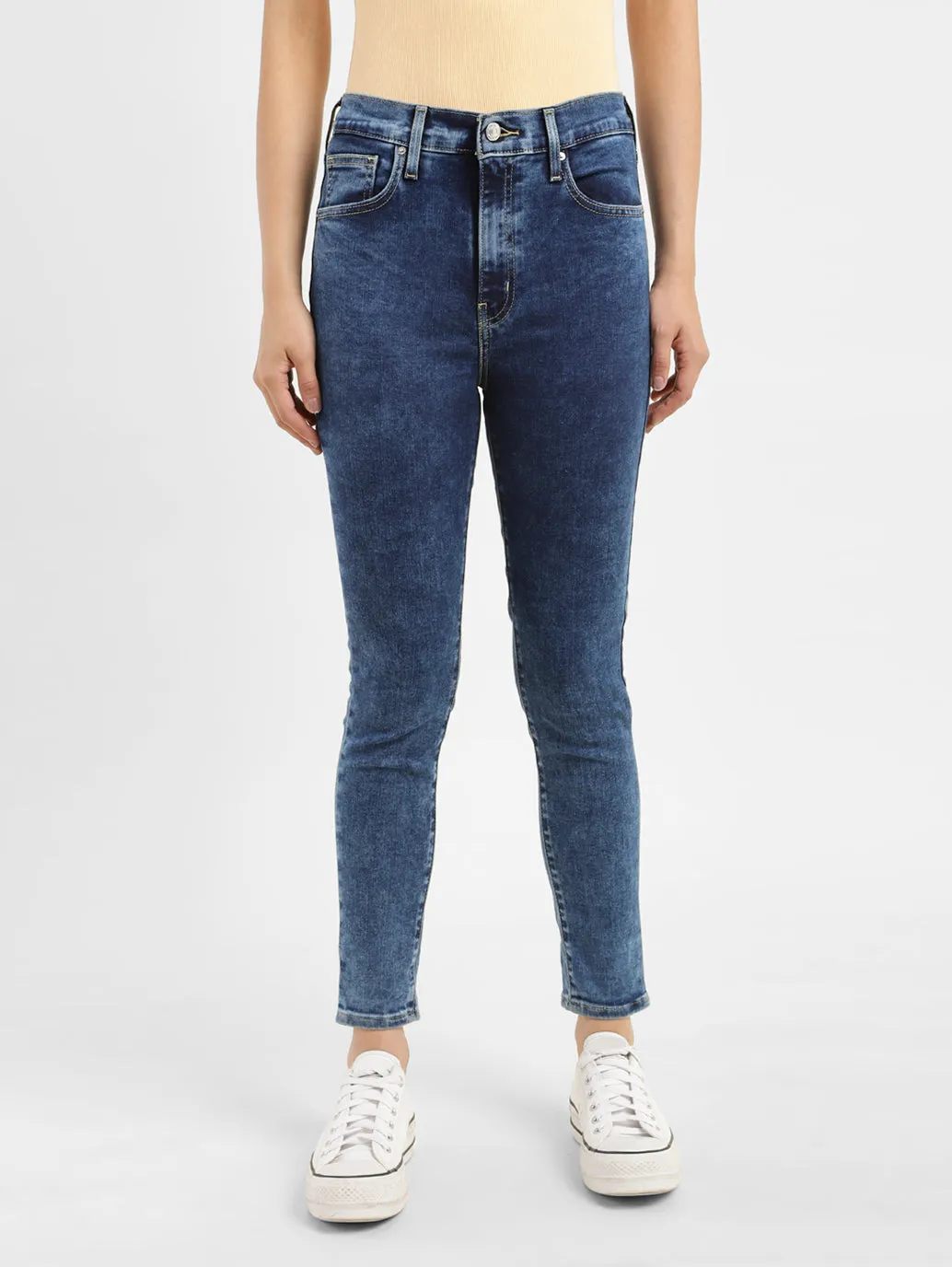 Women's Indigo Skinny Fit High Rise Jeans