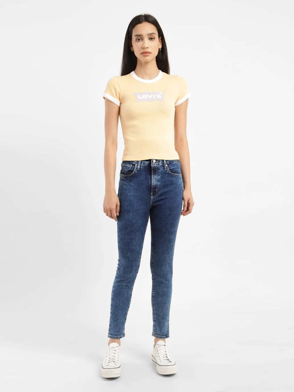 Women's Indigo Skinny Fit High Rise Jeans