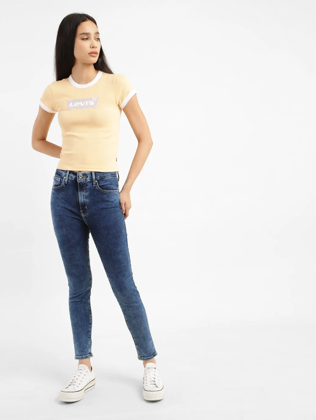 Women's Indigo Skinny Fit High Rise Jeans