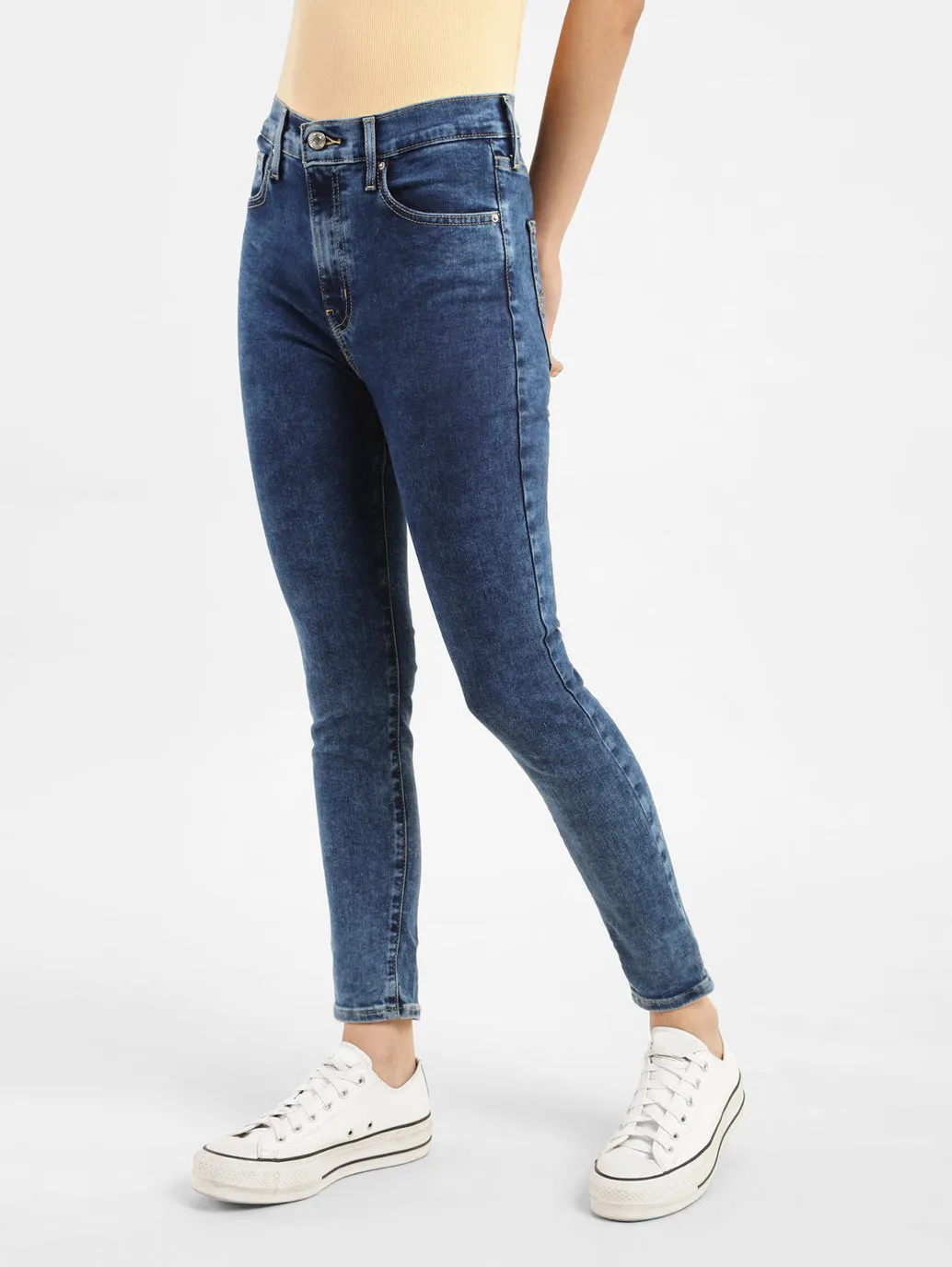 Women's Indigo Skinny Fit High Rise Jeans